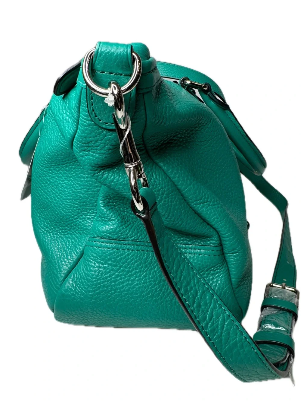 Coach Central Satchel Bag with Enamel Studded Rivets F57513 Grass Green $495 NWT